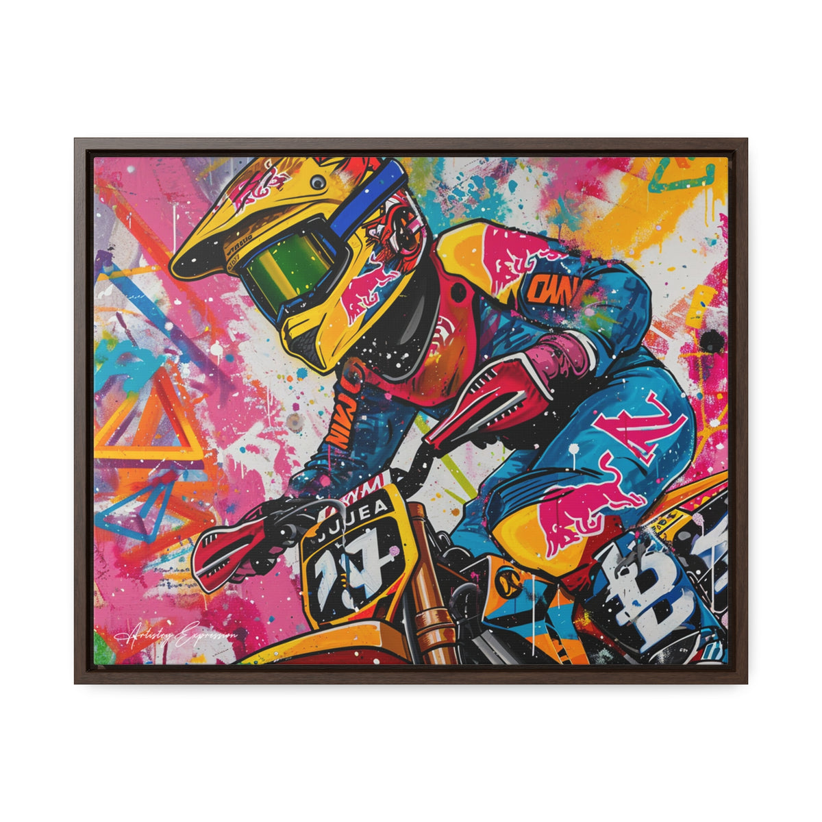 Urban Thrill: Graffiti Motorcycle Journey