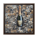 Champagne Dreams: Graffiti Fusion of Wealth and Celebration