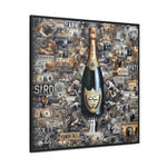 Champagne Dreams: Graffiti Fusion of Wealth and Celebration