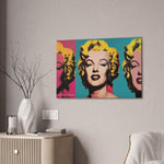 Pop Icon: Marilyn Monroe in Tri-Color Canvas