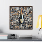 Champagne Dreams: Graffiti Fusion of Wealth and Celebration