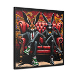 Bunny Street Style: Graffiti Mural of Urban Sophistication