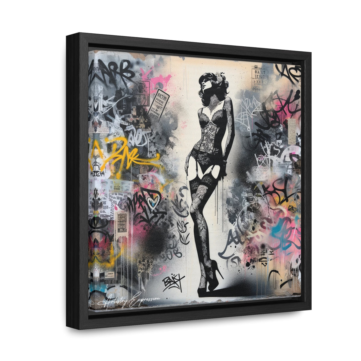Graffiti Glamour: Beauty Amidst Chaos