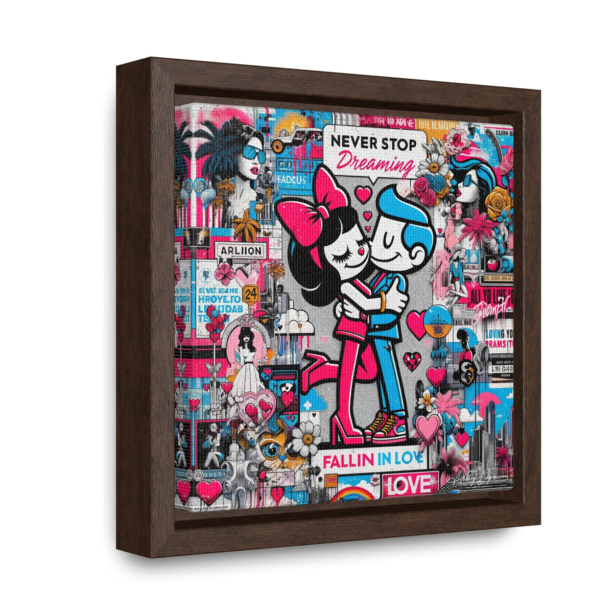 Urban Expression: Vibrant Graffiti Canvas