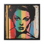 Color Splash: Vibrant Pop Art Lady Portrait