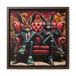 Bunny Street Style: Graffiti Mural of Urban Sophistication