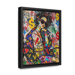 Urban Affluence: Stylish Girl's Graffiti