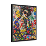 Urban Affluence: Stylish Girl's Graffiti