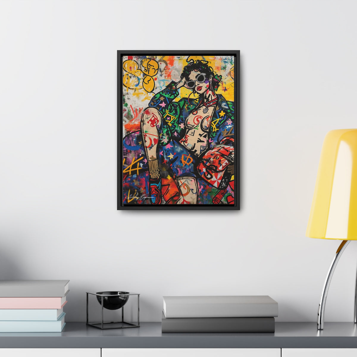 Déesse du graffiti : richesse et style en couleur
