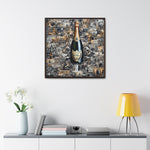Champagne Dreams: Graffiti Fusion of Wealth and Celebration
