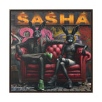 Playful Intrigue: Graffiti Mural with Anthropomorphic Rabbits