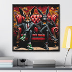 Bunny Street Style: Graffiti Mural of Urban Sophistication