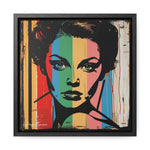 Color Splash: Vibrant Pop Art Lady Portrait