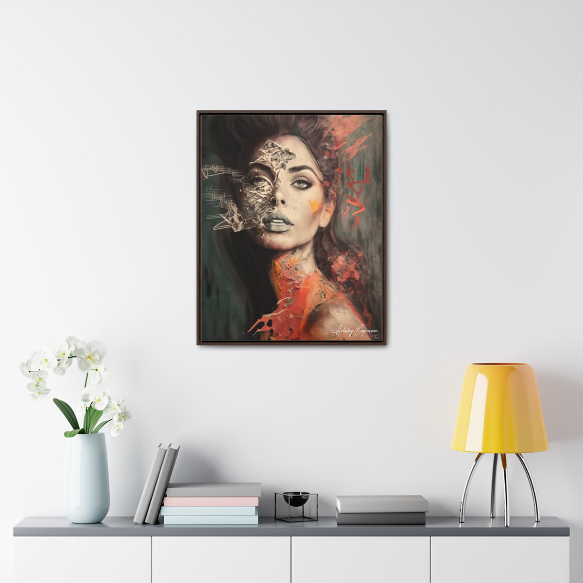Charme Radieux : Portrait d'une Dame Glamour Artistique