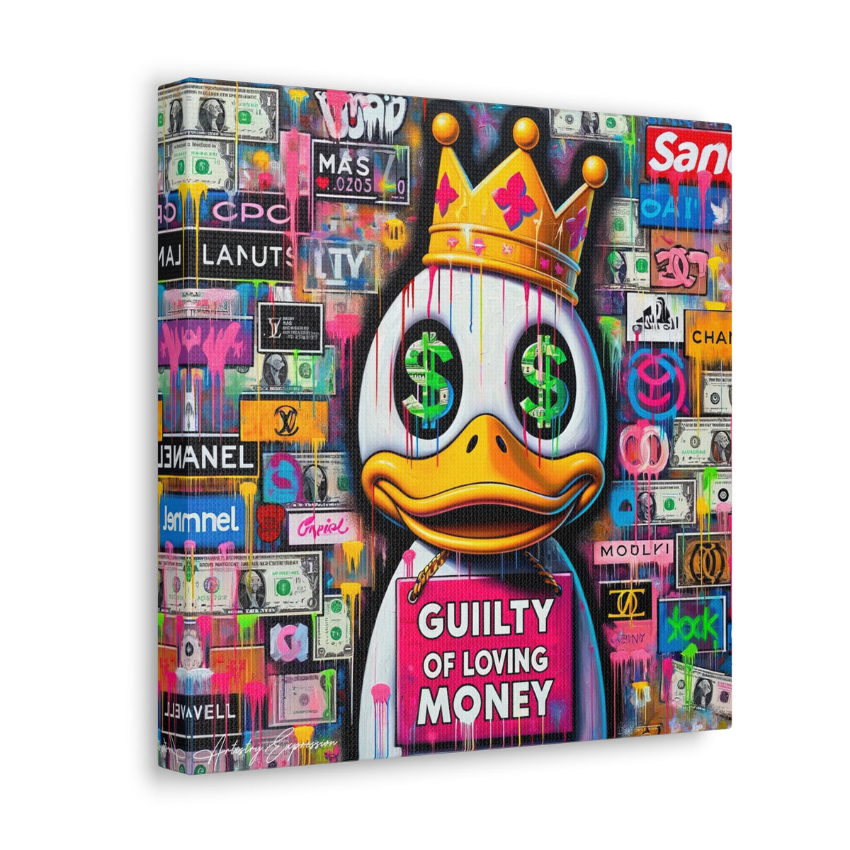 Luxury Lament: Graffiti Art on Obsession with Money