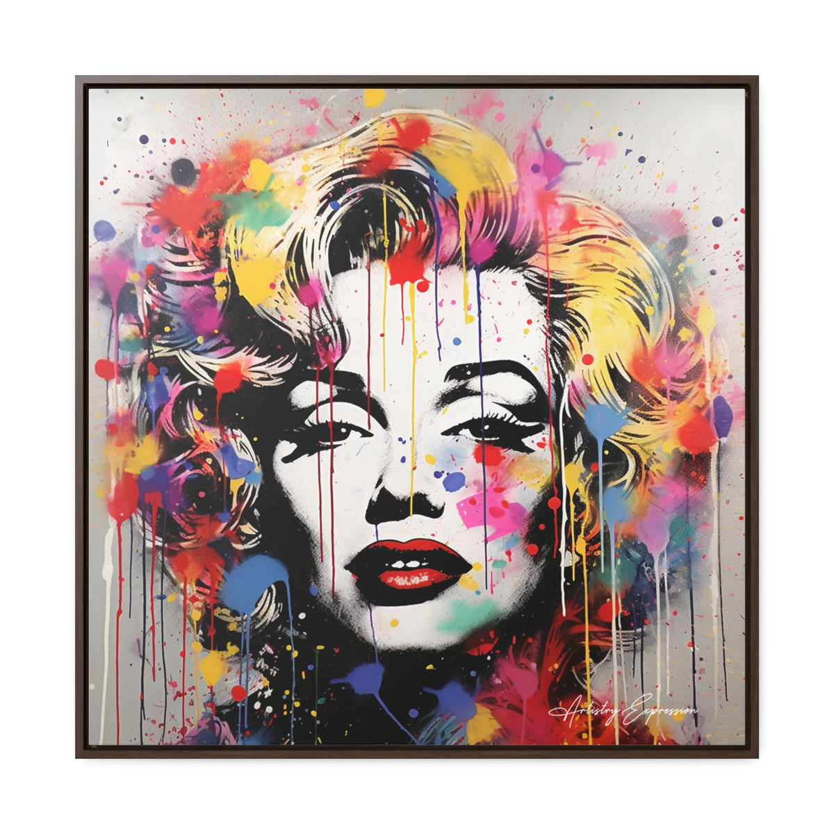 Graffiti Goddess: Marilyn Monroe's Vibrant Visage