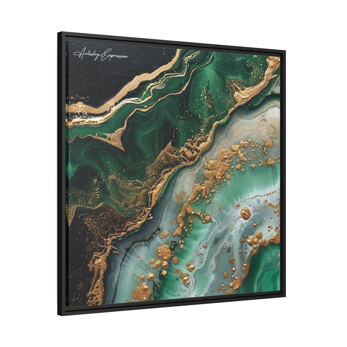 Emerald Ebb: Abstract Fluidity