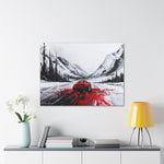 Car Racing Through Snow