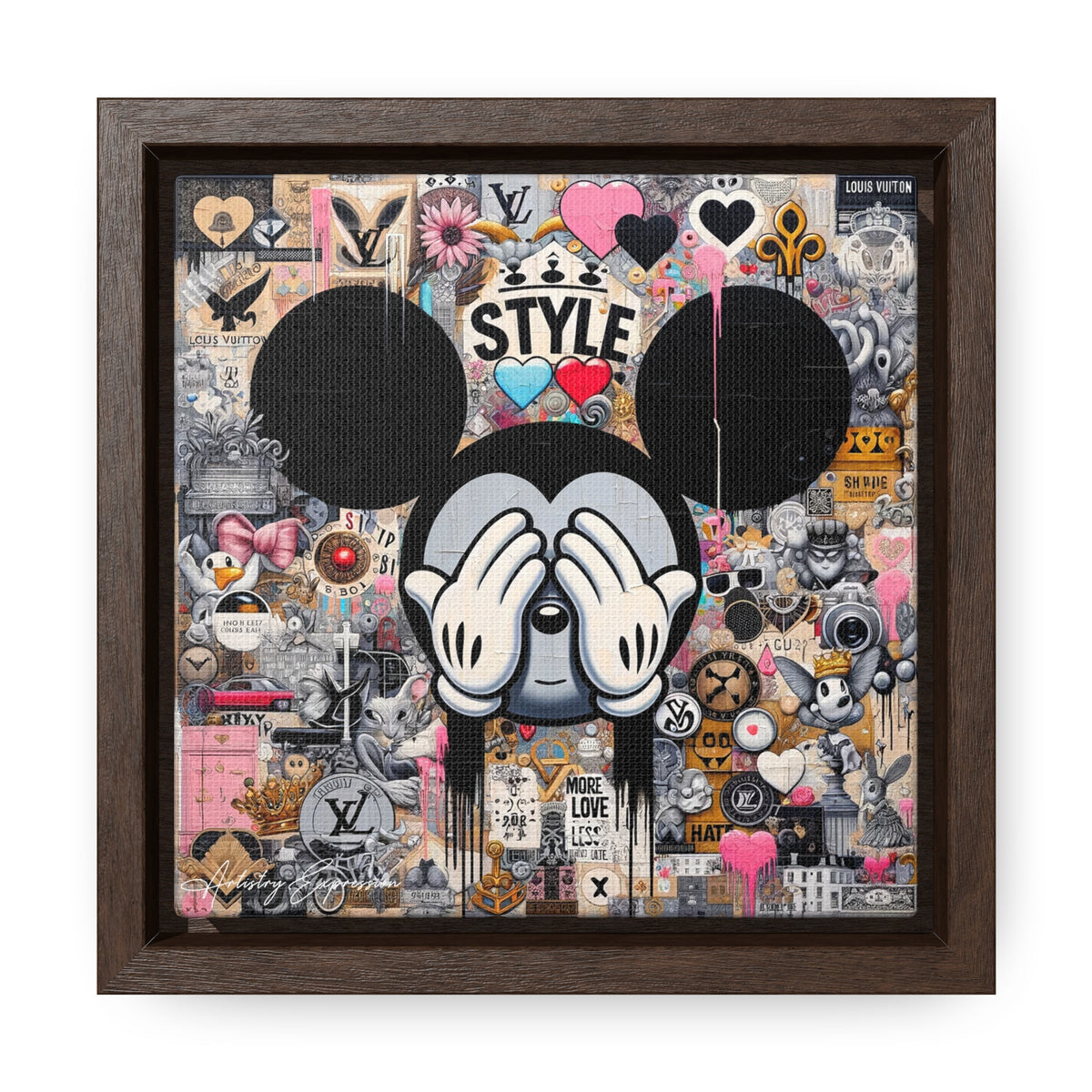 Urban Harmony: A Graffiti Mosaic of Pop Culture