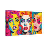 Neon Nostalgia: Faces of 80s and 90s Retro Glam