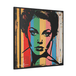 Color Splash: Vibrant Pop Art Lady Portrait