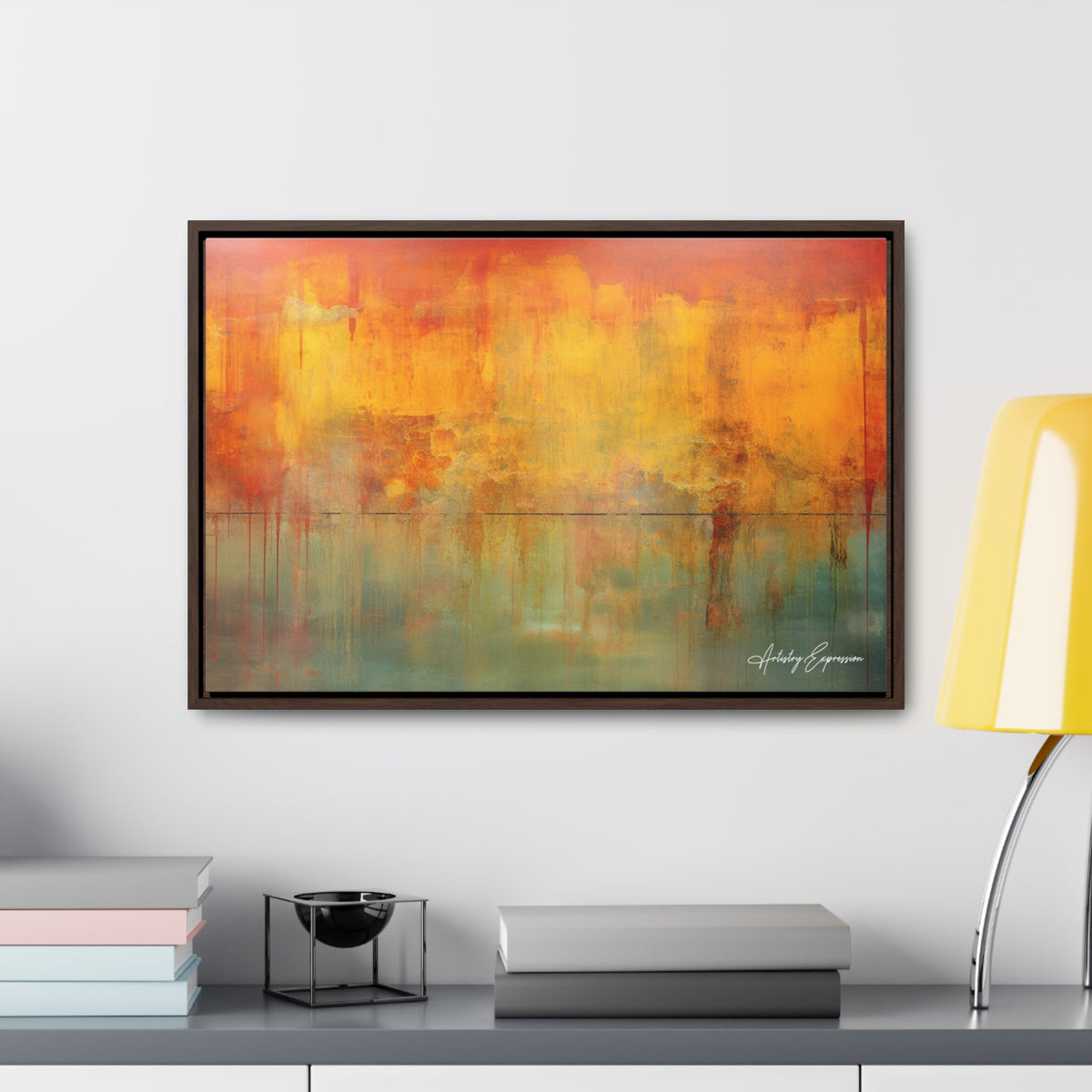 Expressionnisme abstrait aux couleurs profondes