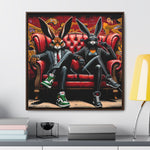 Bunny Street Style: Graffiti Mural of Urban Sophistication