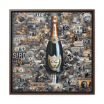 Champagne Dreams: Graffiti Fusion of Wealth and Celebration