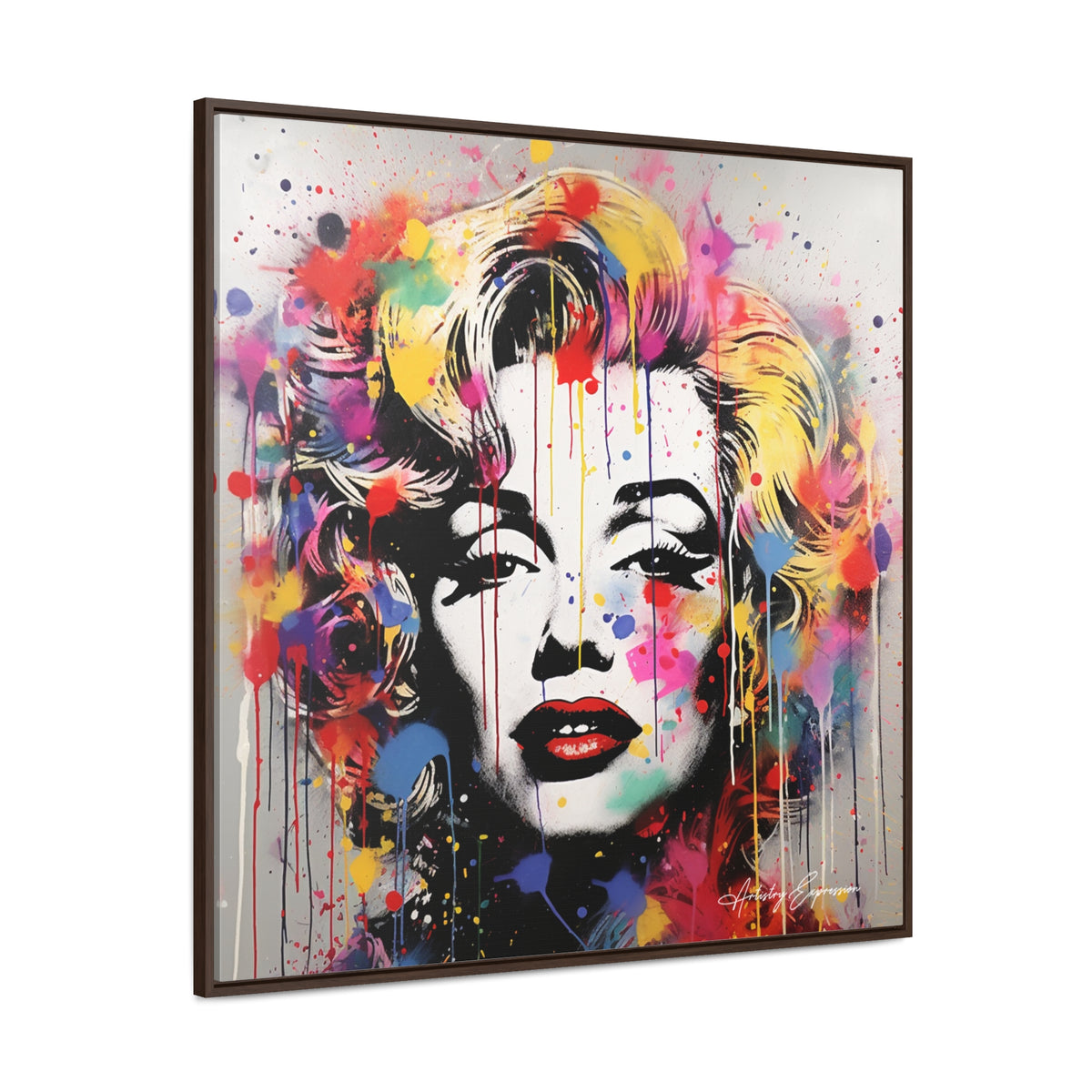Graffiti Goddess: Marilyn Monroe's Vibrant Visage