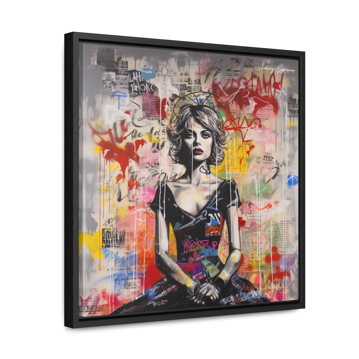 Urban Elegance: Vibrant Graffiti