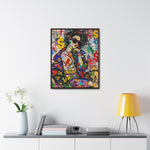 Urban Affluence: Stylish Girl's Graffiti