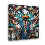 Graffiti Rebellion: Urban Canvas with Gangsta Donald Duck