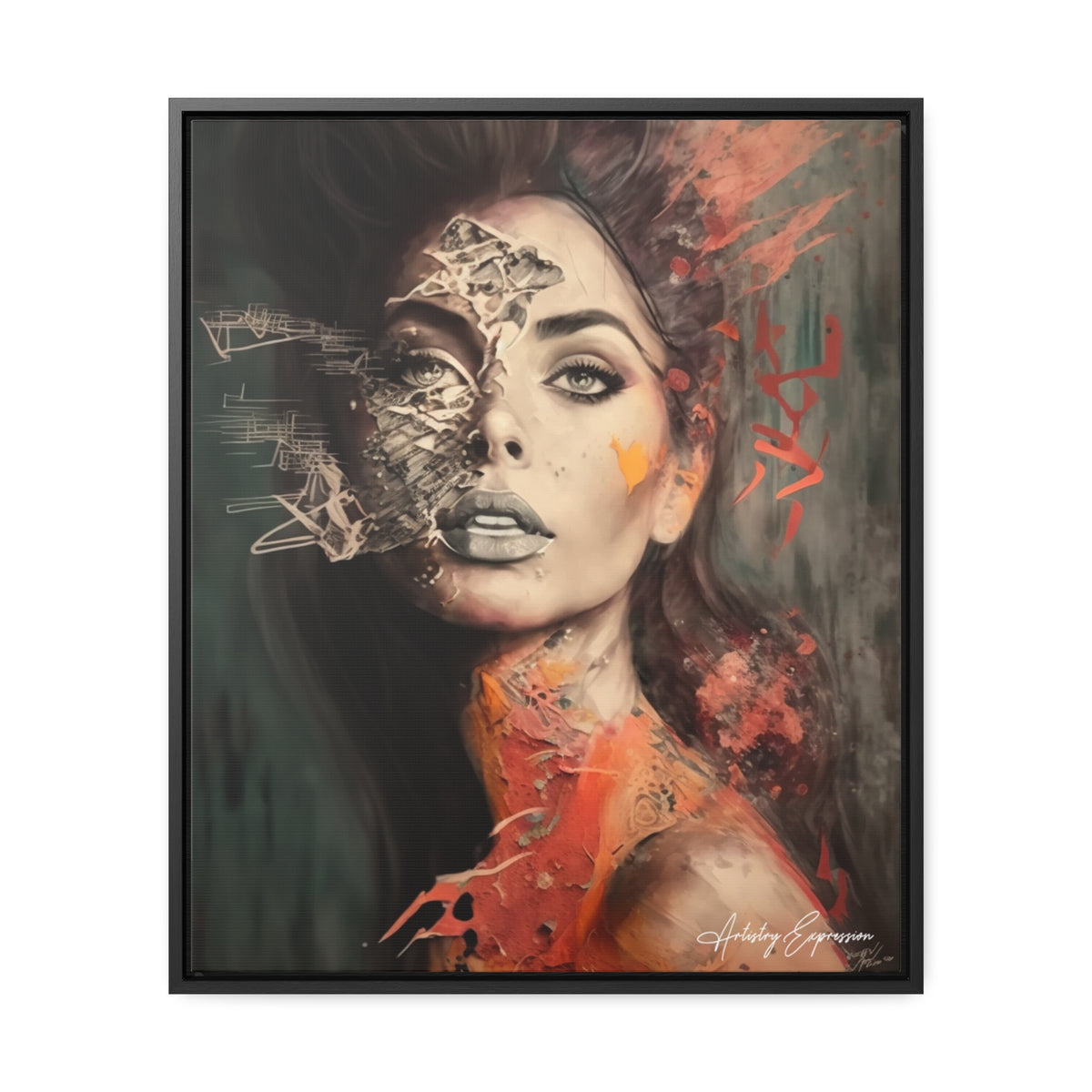 Charme Radieux : Portrait d'une Dame Glamour Artistique