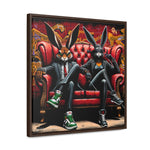 Bunny Street Style: Graffiti Mural of Urban Sophistication