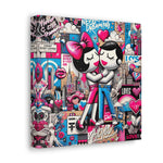 City Pulse : Peinture murale de graffitis dynamiques