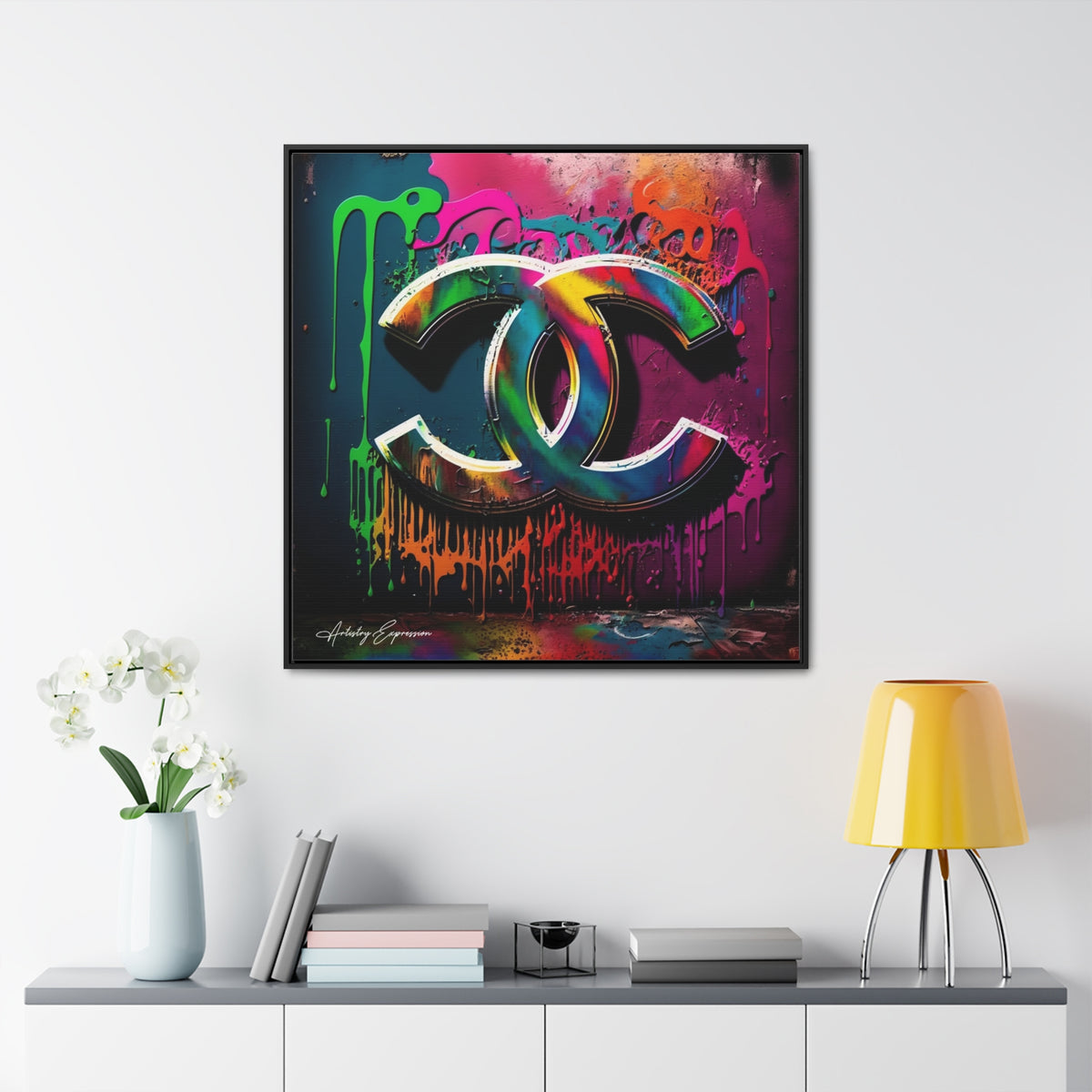 Street Art Broadcast: Channel Logo on Graffiti Wall