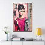 Chic Companionship: Audrey Hepburn's Portrait with a Cat