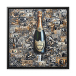 Champagne Dreams: Graffiti Fusion of Wealth and Celebration