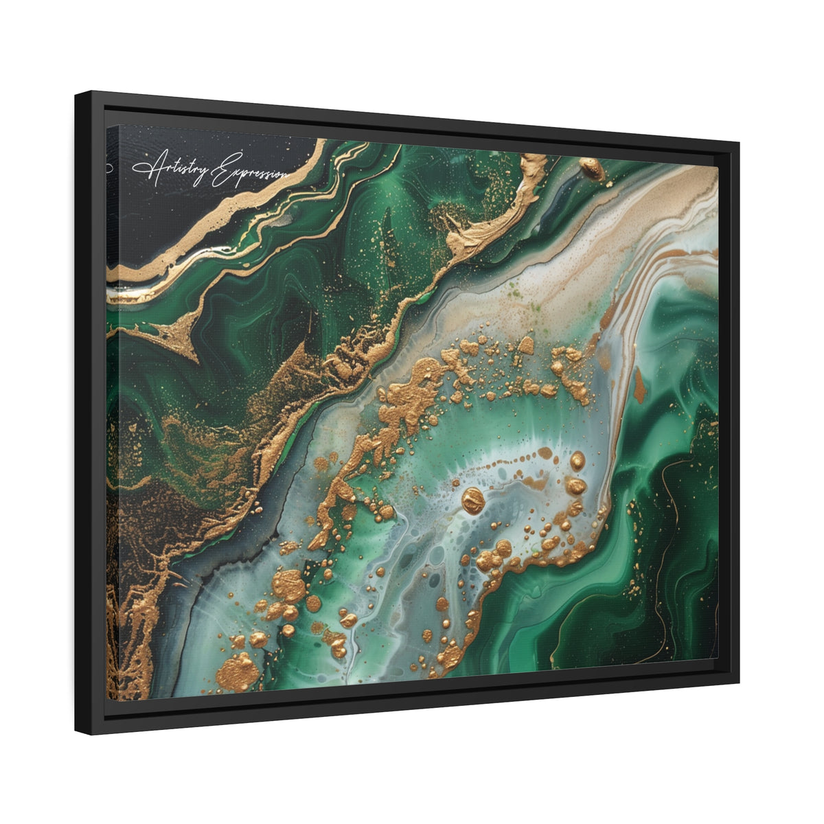 Emerald Ebb: Abstract Fluidity