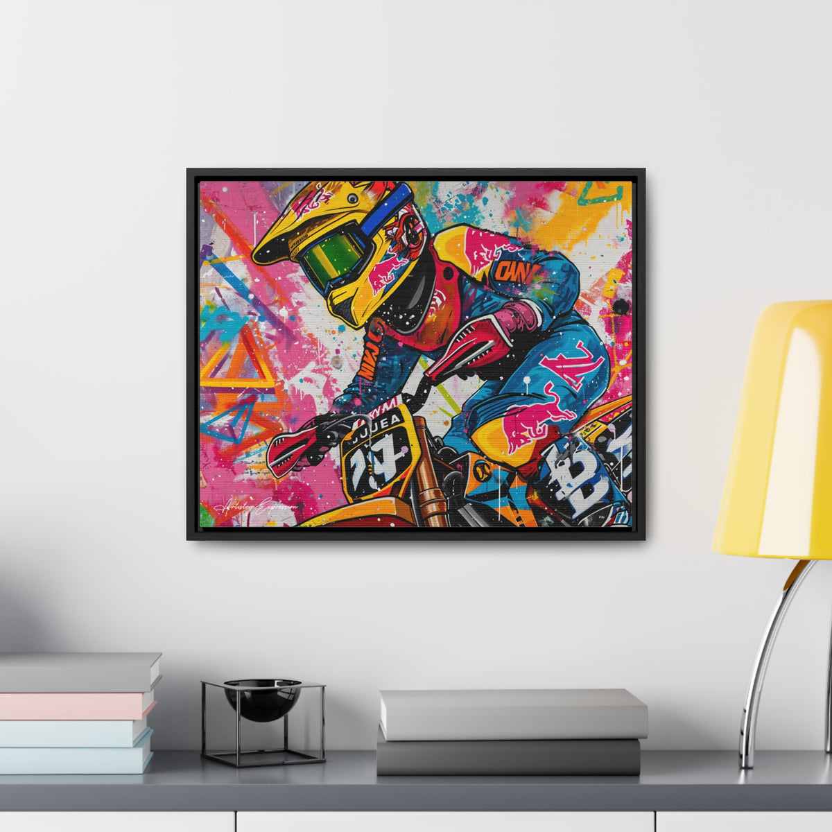 Urban Thrill: Graffiti Motorcycle Journey