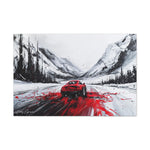 Car Racing Through Snow