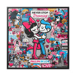 Expression urbaine : toile de graffiti vibrante