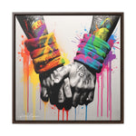 Graffiti Bond: Two Hands United in Street Art