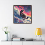 Snowscape Sprint: Snowmobile Dash in Color