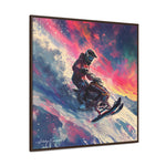 Snowscape Sprint: Snowmobile Dash in Color