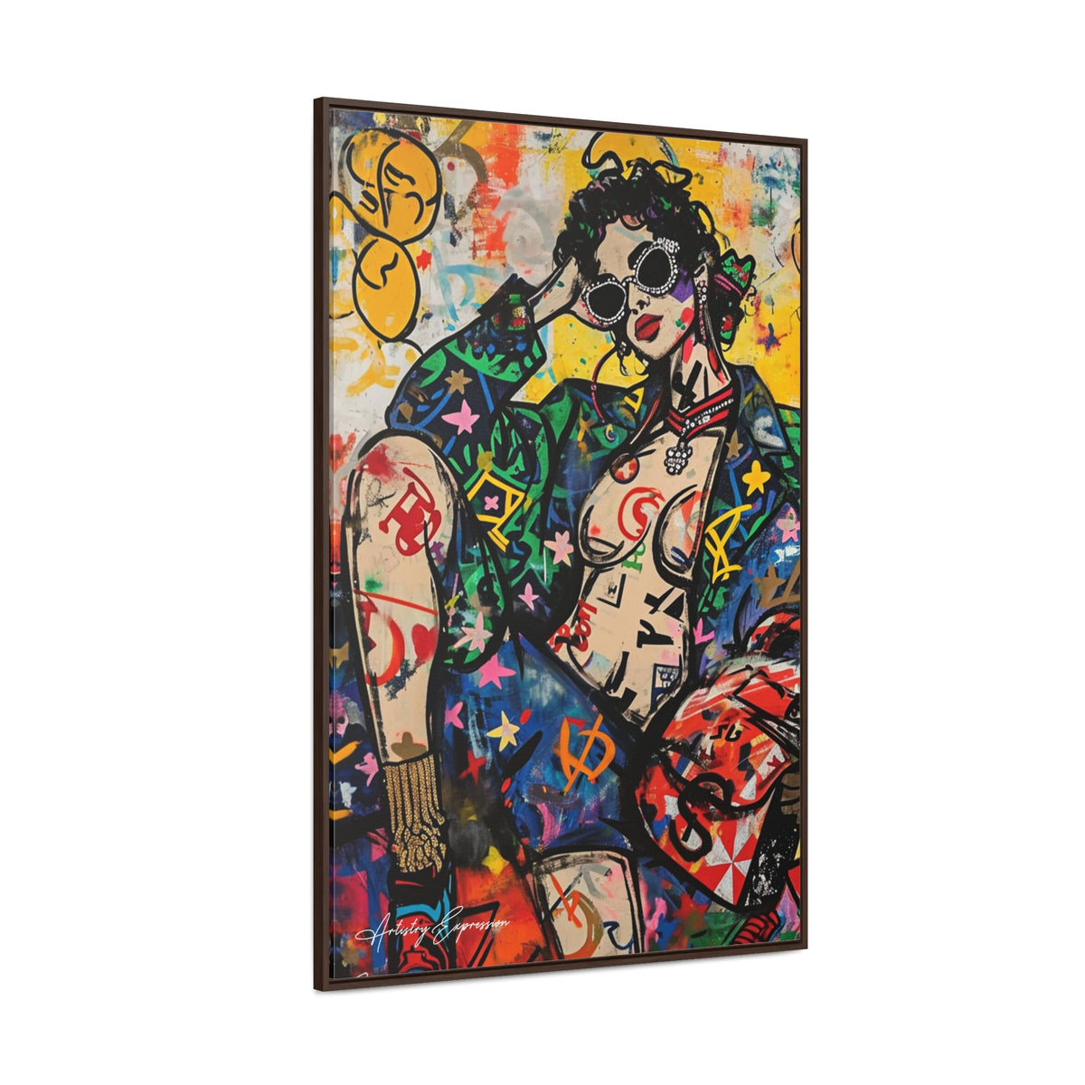 Déesse du graffiti : richesse et style en couleur