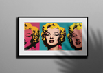Pop Icon: Marilyn Monroe in Tri-Color Canvas