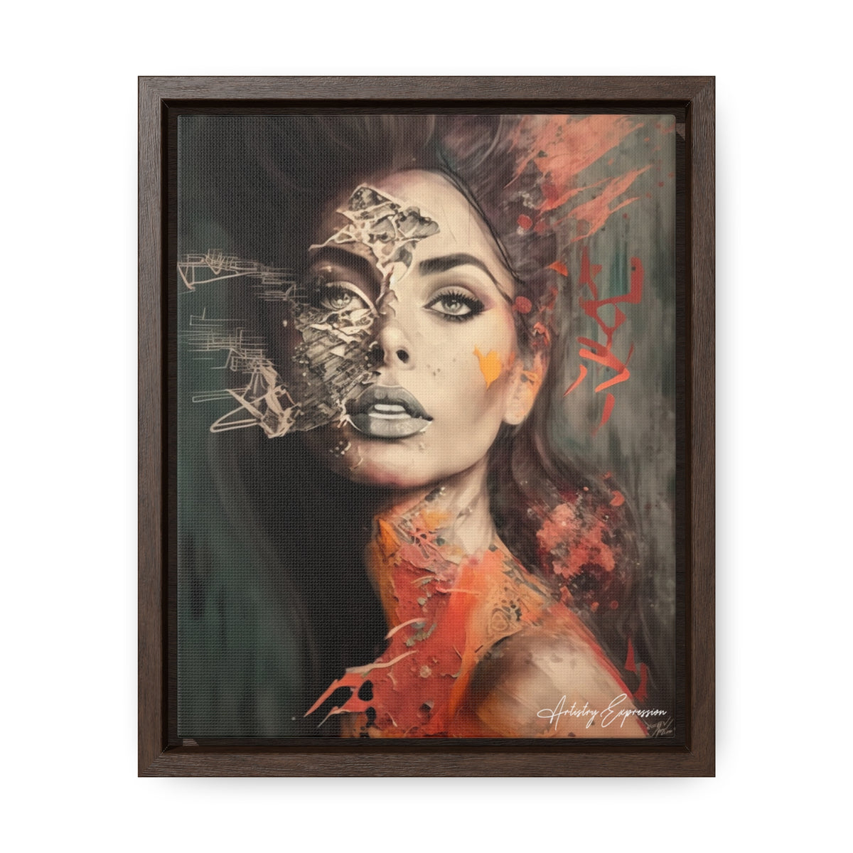 Charme Radieux : Portrait d'une Dame Glamour Artistique
