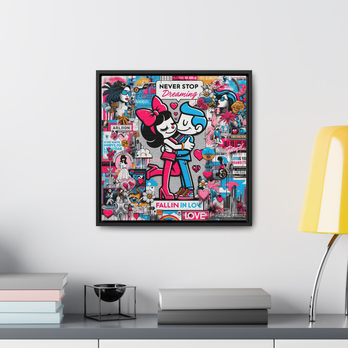 Urban Expression: Vibrant Graffiti Canvas