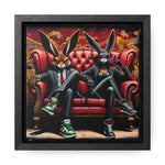 Bunny Street Style: Graffiti Mural of Urban Sophistication